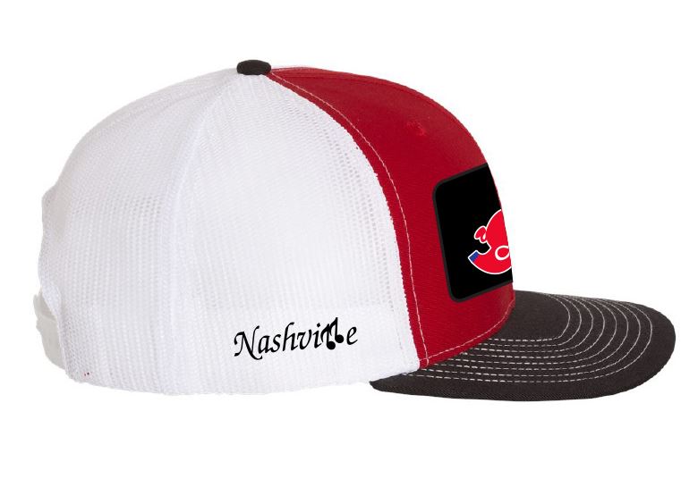 Jack Cawthon's Bar-B-Que Red/ White Mesh Snapback Cap