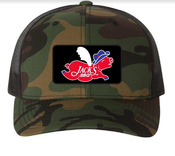 Jack Cawthon's Bar-B-Que Camo Mesh Snapback Cap